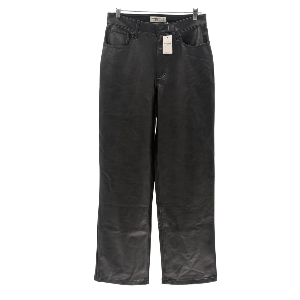 Abercrombie & Fitch Black Wide Leg Pants